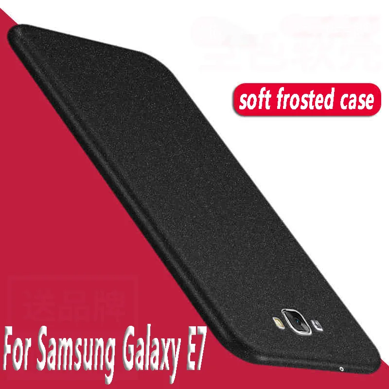 Для Samsung Galaxy E7 чехол силиконовый роскошный матовый мягкий TPU все включено Чехол