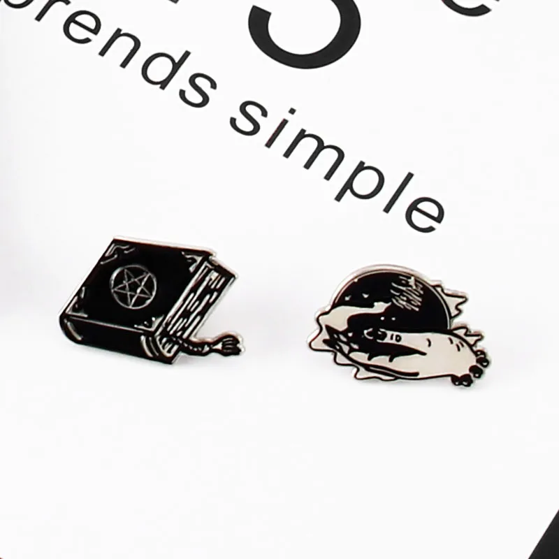 Ведьмы заклинание книга колдовство Pin набор ведьмы булавка Волшебная броши