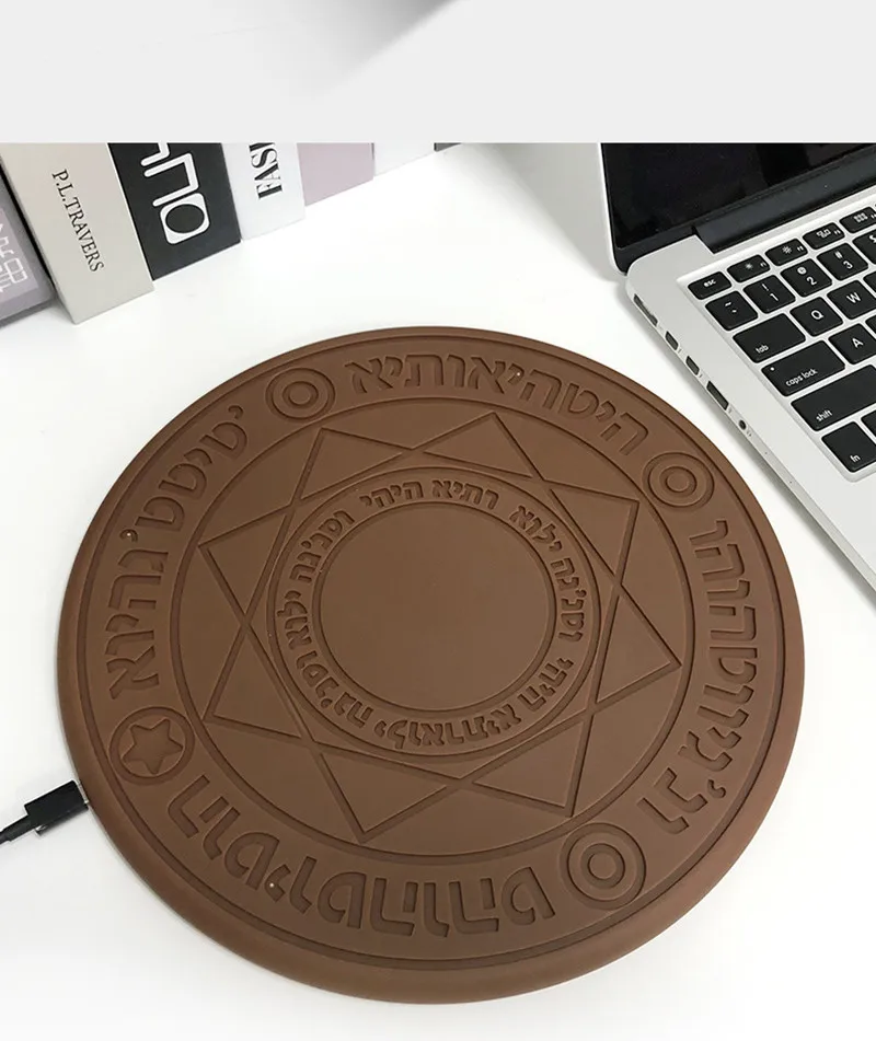 Универсальное беспроводное зарядное устройство Magic Circle Qi Беспроводная Быстрая зарядка для iPhone X XS 8 samsung Xiaomi Redmi huawei Hono