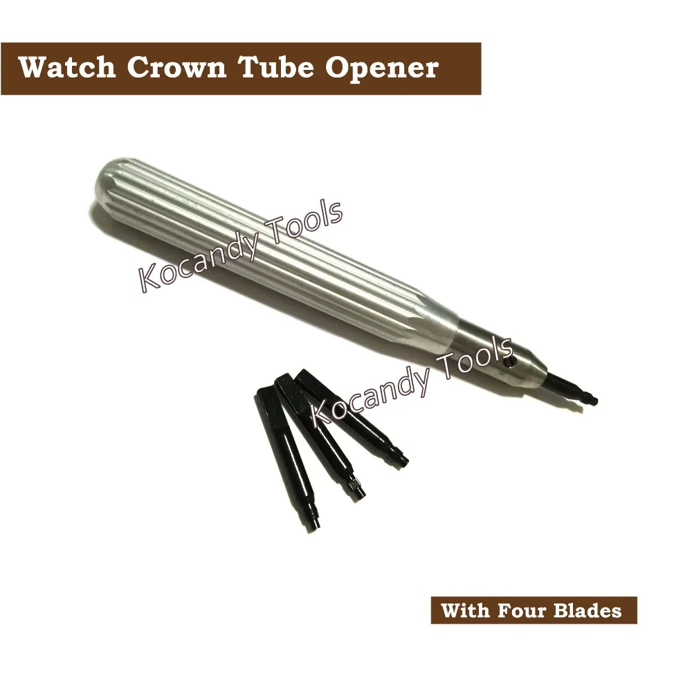 Чехол для часов с заводной головкой и 4 лезвиями|watch repair tool|watch repairwatch crown |