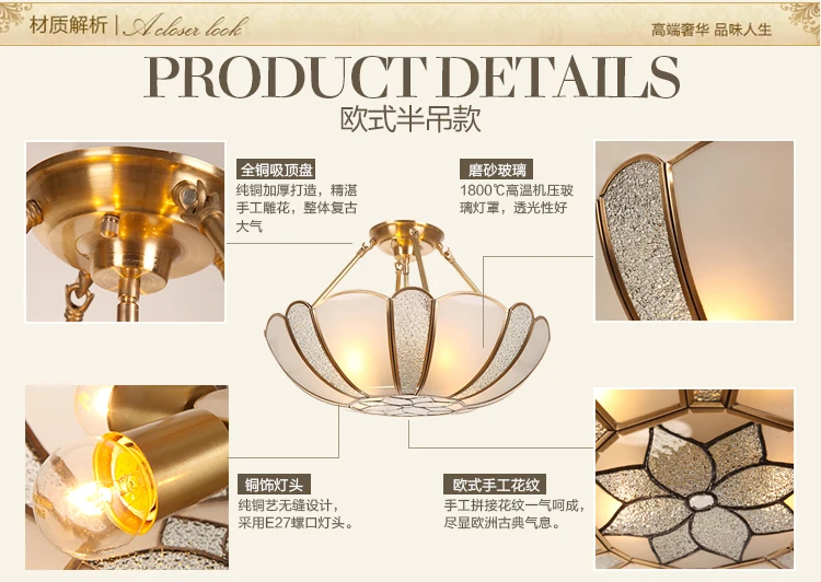 Столовая Tiffany led Pendant Lights Медь Vintage Lamp E27 Подвесная лампа Lamparas Colgantes Спальня