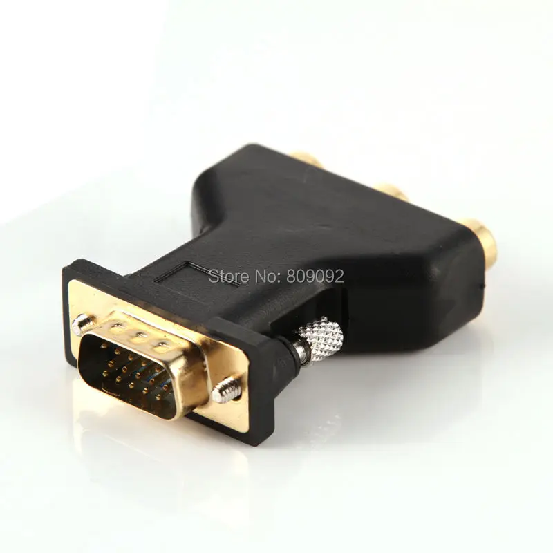 Адаптер VGA папа YPBPR 3RCA Femal 15 контактный ПК компьютер для проектора/Ypbpr ТВ адаптер|male