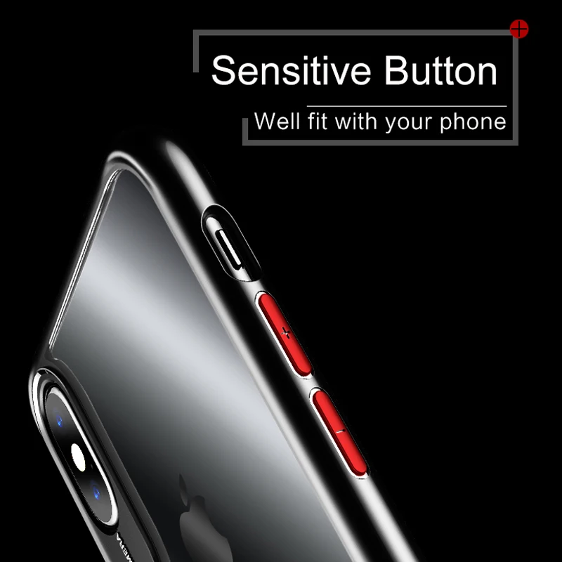 USAMS чехол для iPhone X TPU прозрачный Apple задняя крышка iPhoneX оболочка |