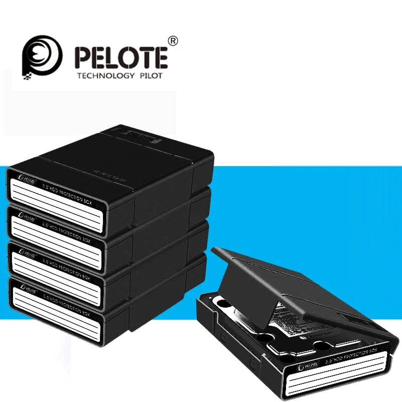 

5PCS/Lot Simple HDD Protector Box for 3.5" HDD Case / 5 Bay hard Drive Protective Enclosure with Shockroof Function