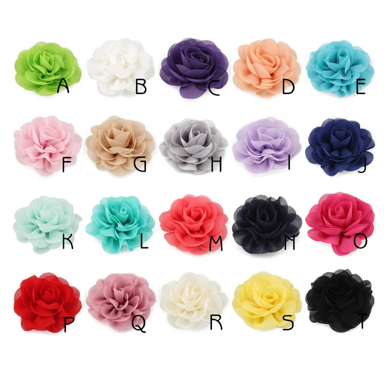 20 Цвет s милые комплекты детской одежды для девочек мягкий большой цветок заколки