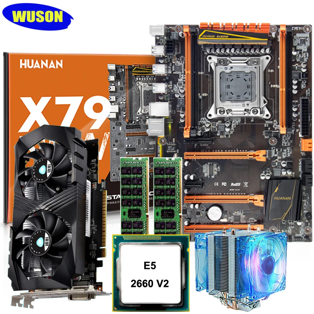 Новинка двухлетняя гарантия материнская плата HUANAN ZHI deluxe X79 M.2 NVMe процессор Xeon E5 2660