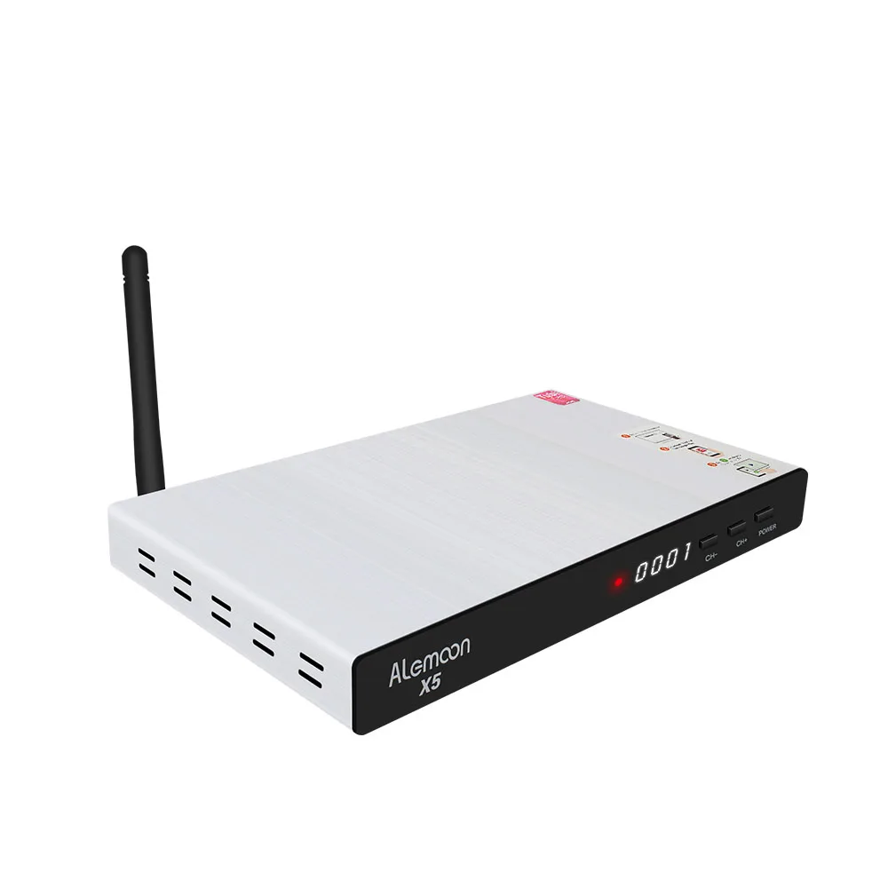 Gotit ALEMOON X5 DVB-S2/DVB T2 функция литья спутниковый ресивер+ 1 год CCcam для Испании Portgual Европа Полный 4 к рецептор