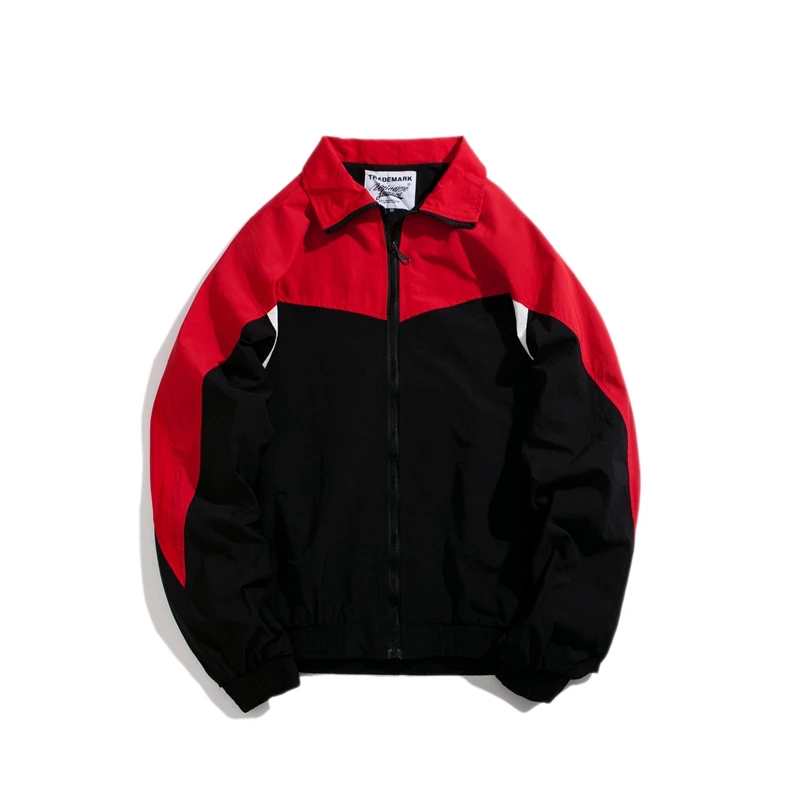 Легкая мужская спортивная куртка на молнии с карманами сбоку сезон лето