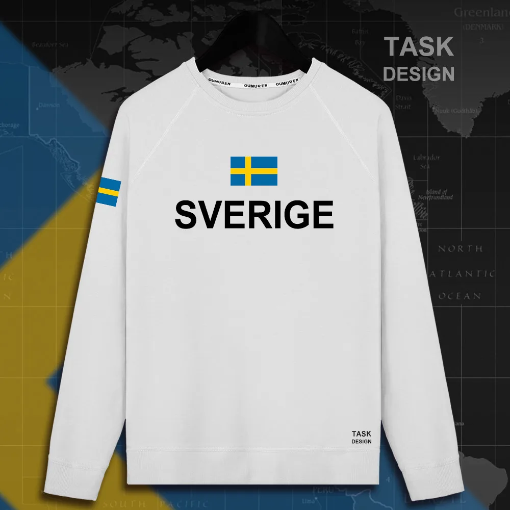 Шведский свитер Sverige Мужская толстовка пуловеры толстовки тонкая новая уличная