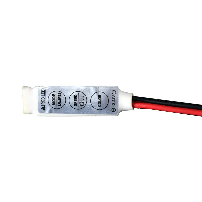 LED RGB контроллер DC12V мини 3 ключа Диммер драйвер для 5050/3528/2835 светодиодные полосы