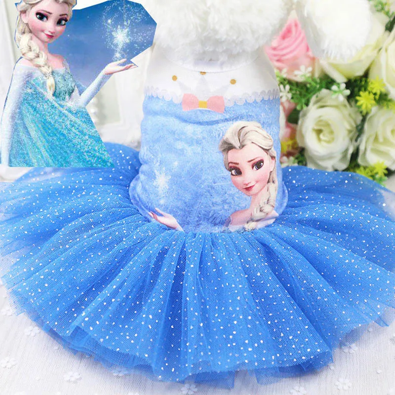 Модные Летнее платье с героями мультфильмов собака/Cat Одежда для