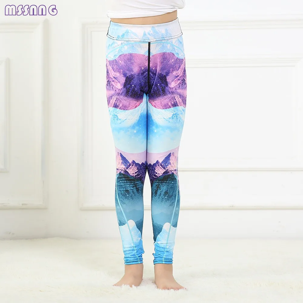 MSSNNG Снежная гора печати высокое качество детские штаны для йоги Ropa Deportiva mujer