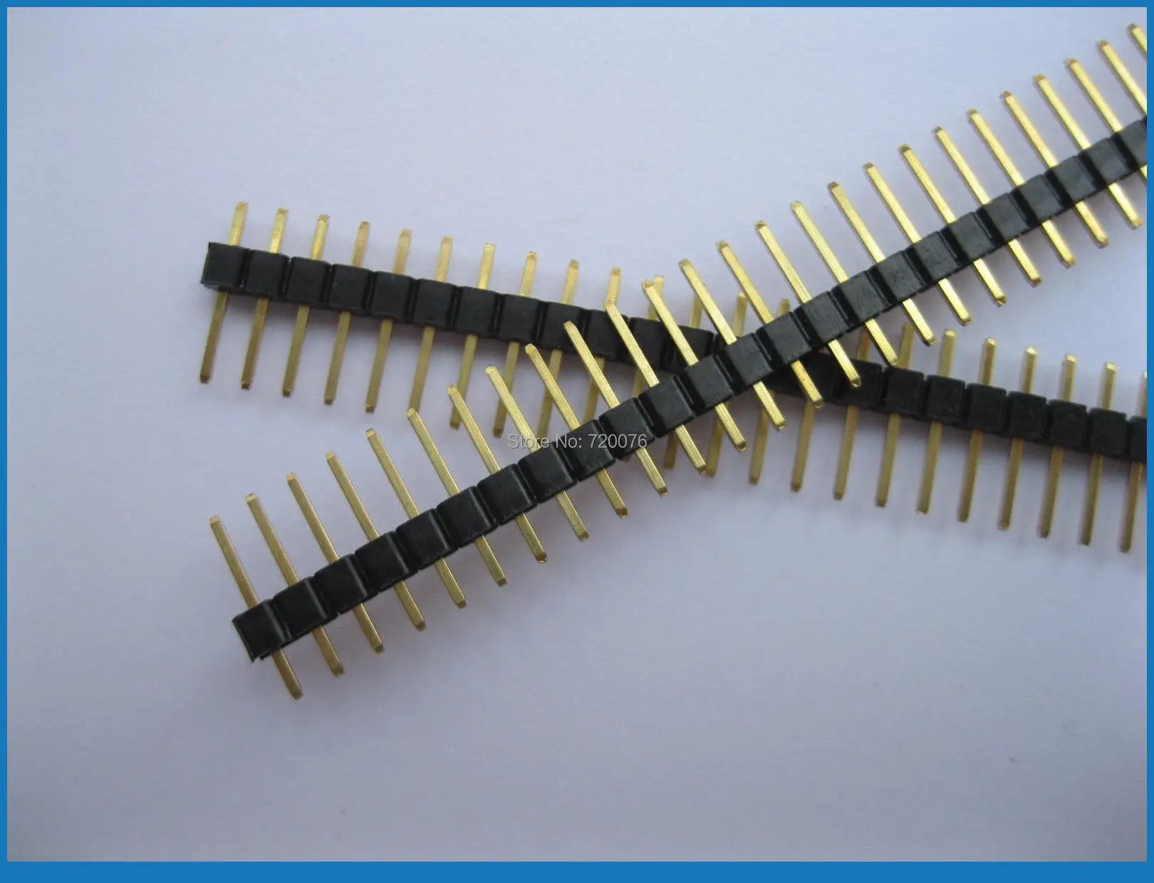 

200 pcs 2.54mm Breakable Pin Header 1x40 40pin Male Single Row Strip Gold-Plated
