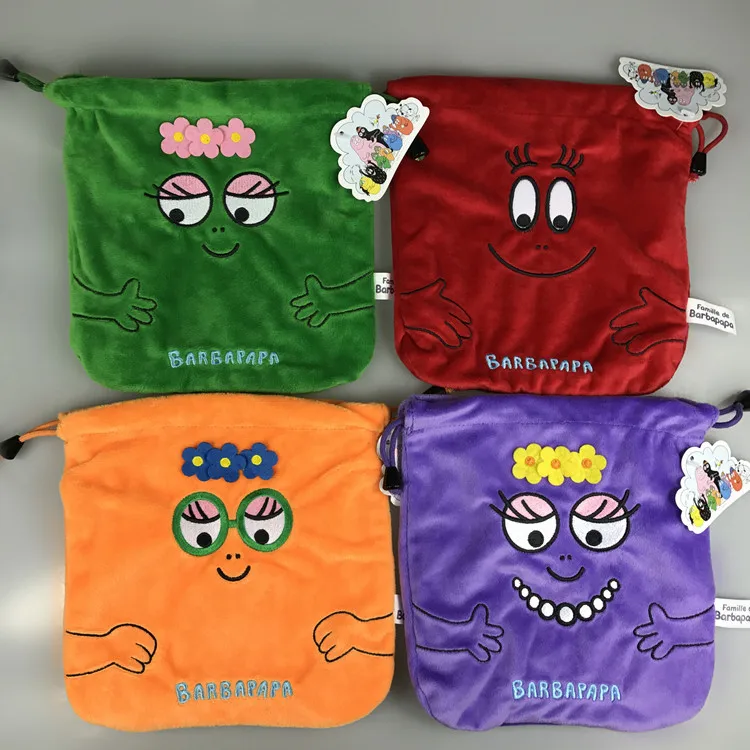 Мультипликационный аниме Barbapapa Barbamama Barbalala многофункциональная сумка для монет аксессуар Сумка среднего размера 20*20 см