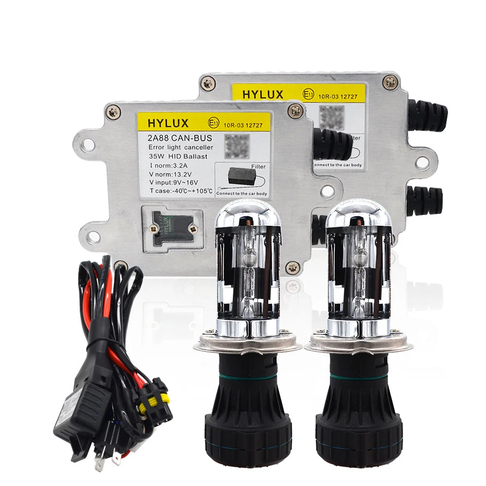 SKYJOYCE Canbus Xenon H4 Биксенон HID комплект H4 HID Hi/Lo луч Cnlight H4-3 лампа 4300K 6000K 35W Hylux 2A88 Canbus HID балласт комплект
