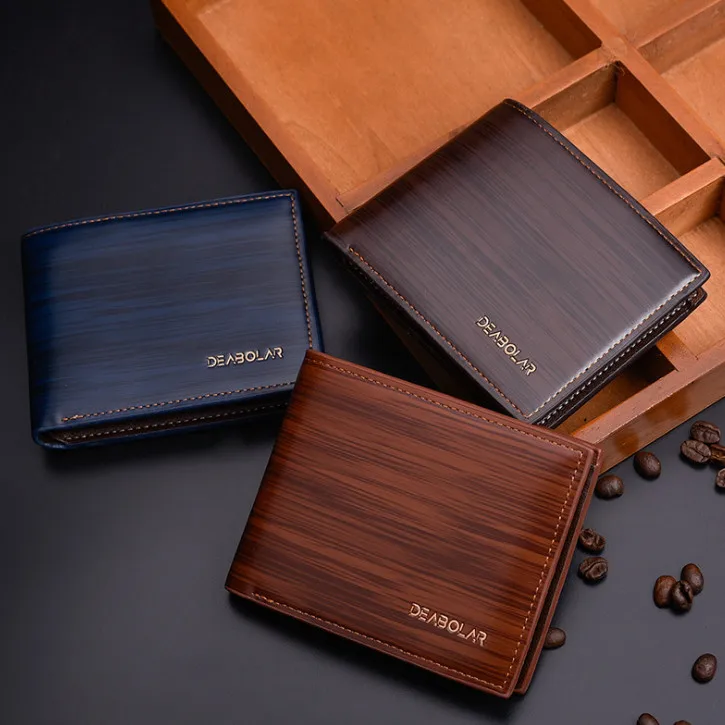 Новинка мужской кожаный брендовый Роскошный кошелек винтажный минималистичный