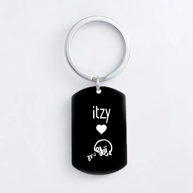 KPOP брелок ITZY в Корейском стиле для девочек команды Нержавеющая сталь брелки