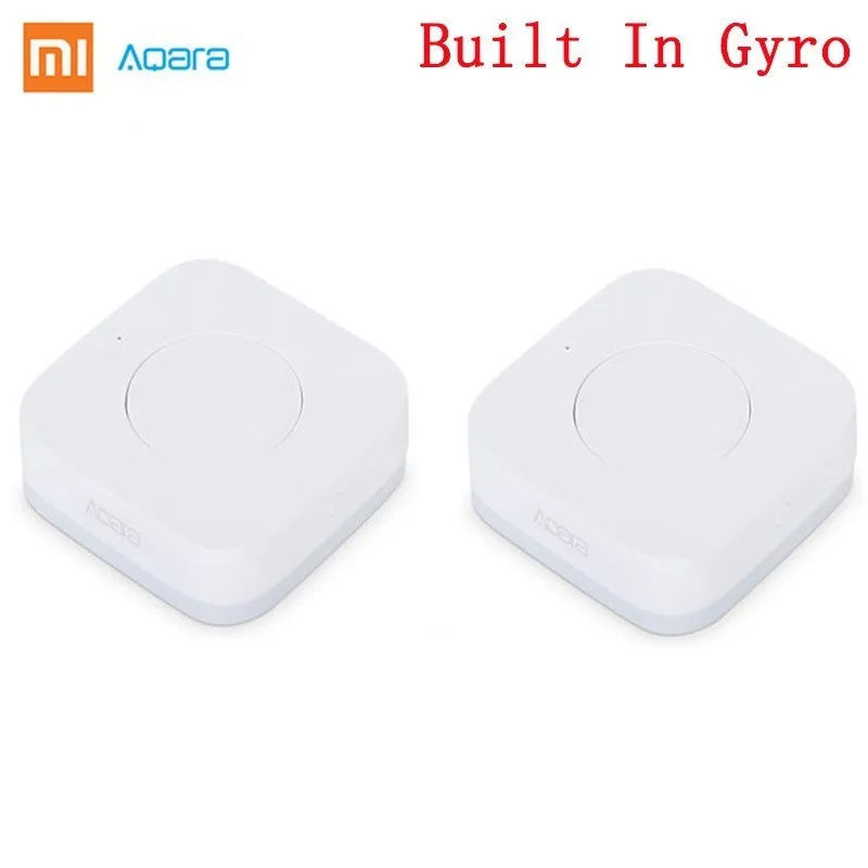 2pcs WXKG12LM Умный беспроводной переключатель Xiao mi Aqara, интеллектуальный выключатель, пульт дистанционного управления Zigbee, Wifi переключатель для mi Home App - Цвет: 2pcs WXKG12LM