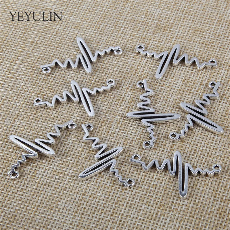 10 шт. посеребренные соединители для рукоделия|connectors for jewelry|connectors jewelry makingconnector charms