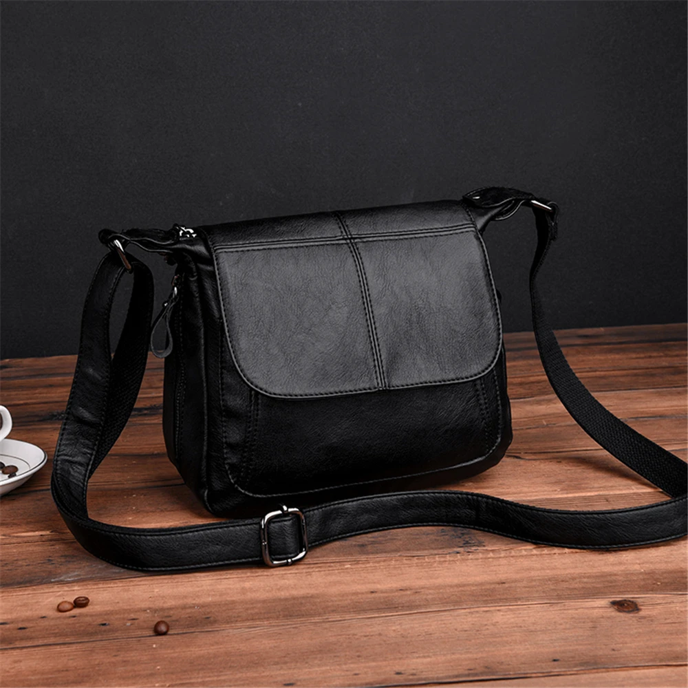 Luxury Brand Leather Messenger Bag Designer Handbag High Qualiry Single Shoulder Bag Women Top-handle Crossbody Bags Tote Bolso