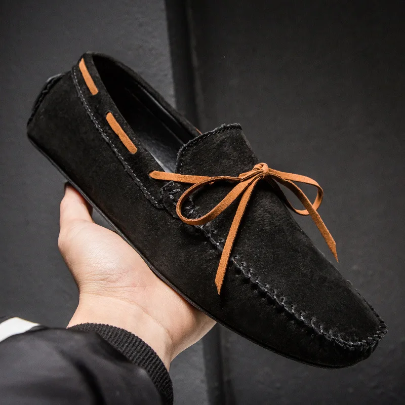 Novelty Fashion Casual Loafers Shoes for Men Solid Spring Autumm Flat Slip On Classics Driving | Обувь