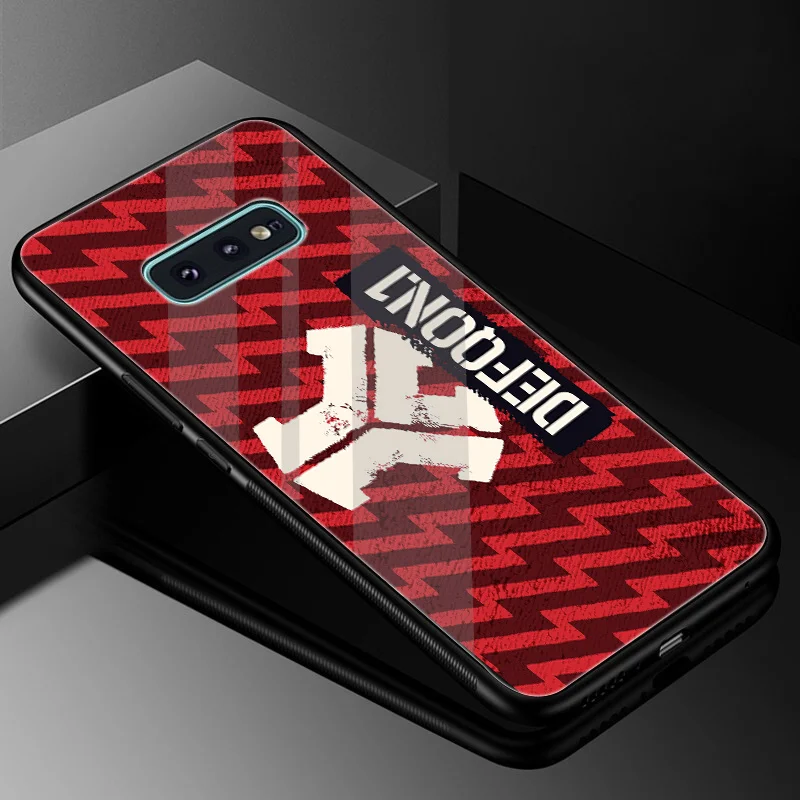 Стеклянный мягкий чехол defqon 1 для Samsung Galaxy A10 A20 A30 A40 A50 A60 A70 S7 Edge S8 S9 Plus S10 Note 8 9 |