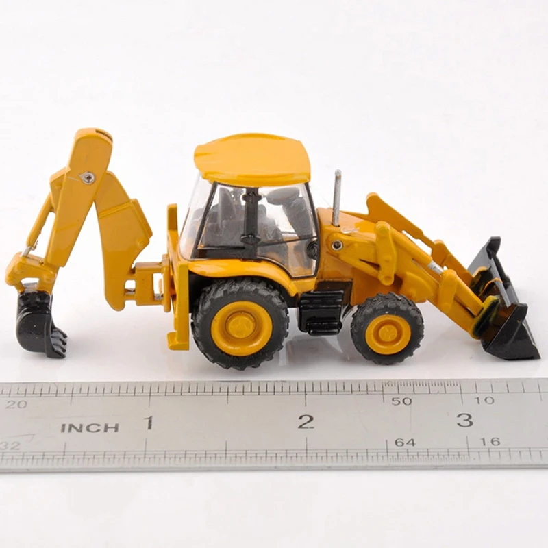 1/87 3CX-4T Мультифункциональный Экскаватор Бульдозер Модель Погрузчика строительная техника детские дешевые игрушки подарки