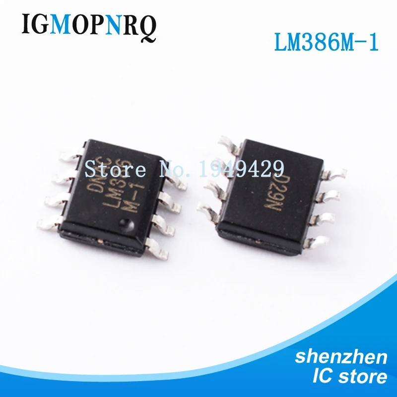 20 шт. LM386M-1 SOP8 LM386M LM386 аудио усилитель Lo Audio Pwr Vtg Amp новый оригинальный Бесплатная доставка