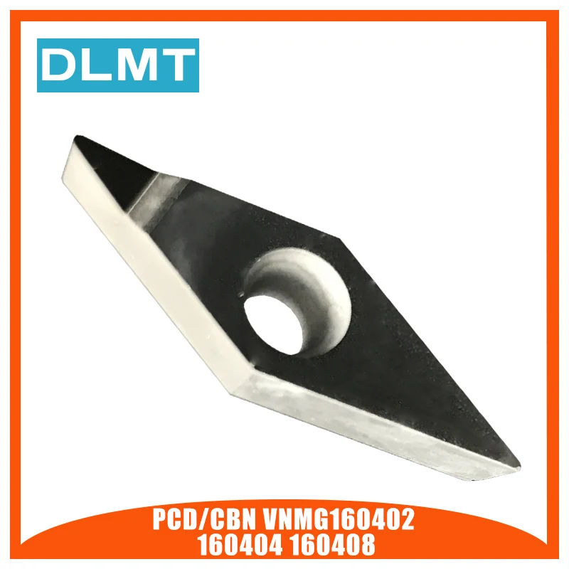 Круглые вставки 1 шт. PCD/CBN VNMG160402 VNMG160404 VNMG160408 PCD пластины с индексируемыми