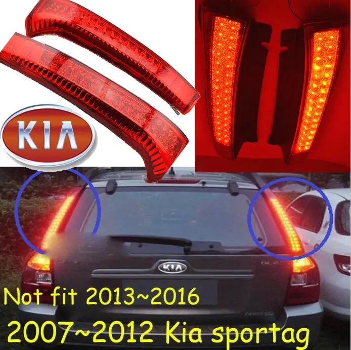 HID, 2007~ 2012, автомобильный Стайлинг, KlA Sportage фара, Sportage, soul, spectora, k5, sorento, kx5, ceed, Sportage фара - Цвет: LED Breaking light