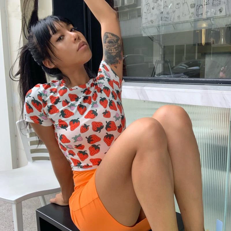 Футболка женская летняя повседневная с принтом арбуза | Женская одежда