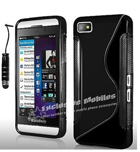 Grip S Line Silicone Gel Case Cover & Screen Protector FOR BLACKBERRY Z10 BB 10|cover towel|cover lenovocover protector |