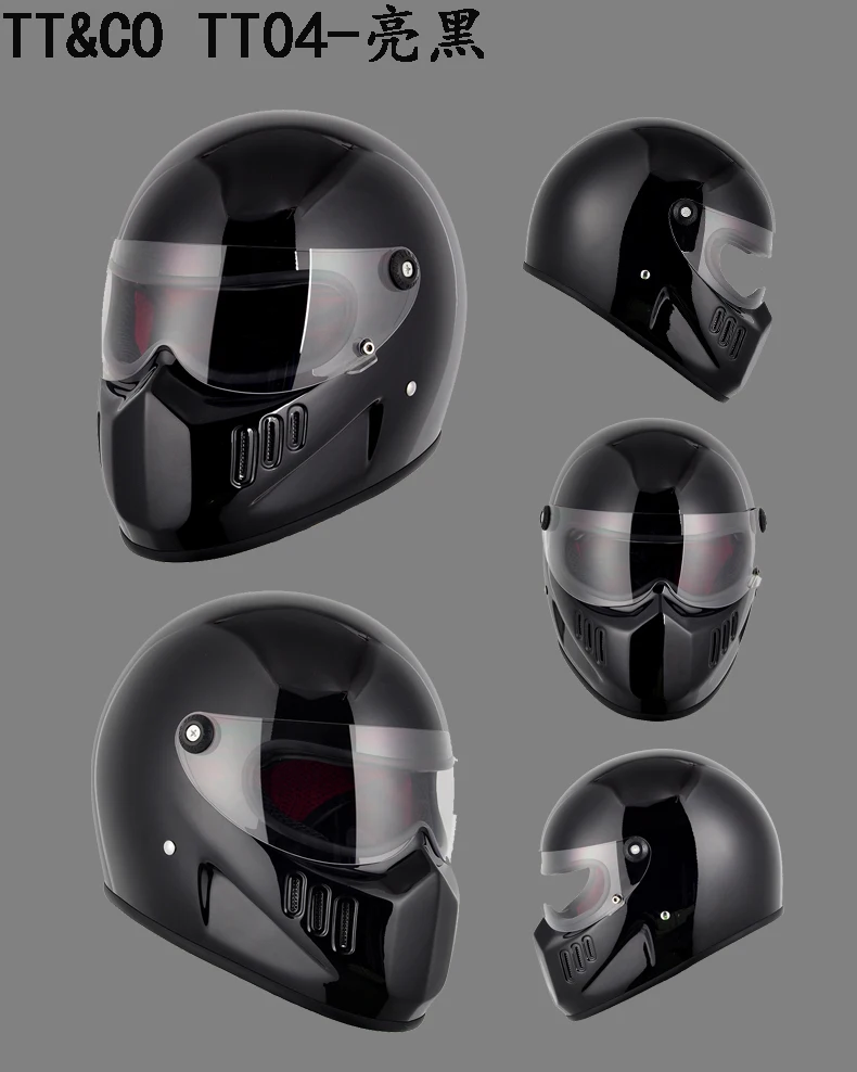 TT CO для Томпсона moto rcycle Полнолицевые Шлемы TT04 винтажные Ретро Стекловолоконные Мото шлем Токийский стиль мото велосипедный шлем