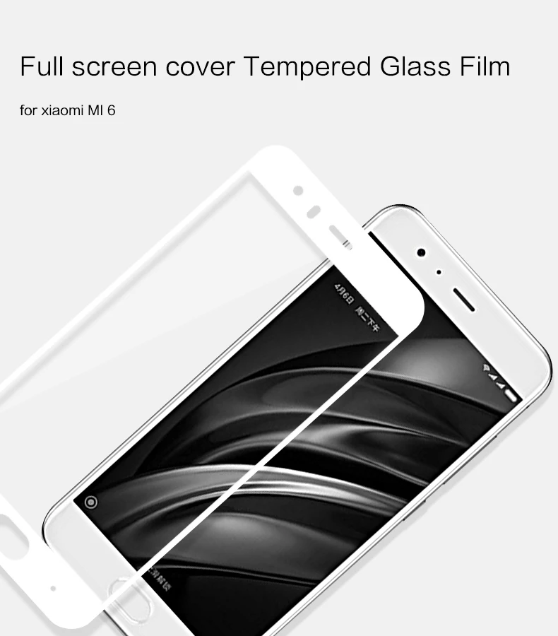 Закаленное стекло xiomi Mi 6 для Xaomi Mi6 защитная пленка экрана 3 D полное покрытие Xiaomi
