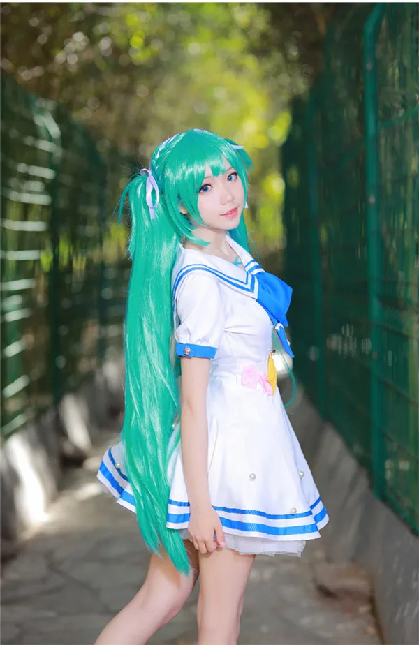Mew VOCALOID Hatsune Miku косплей костюм матроса костюм студенческое платье Повседневная одежда