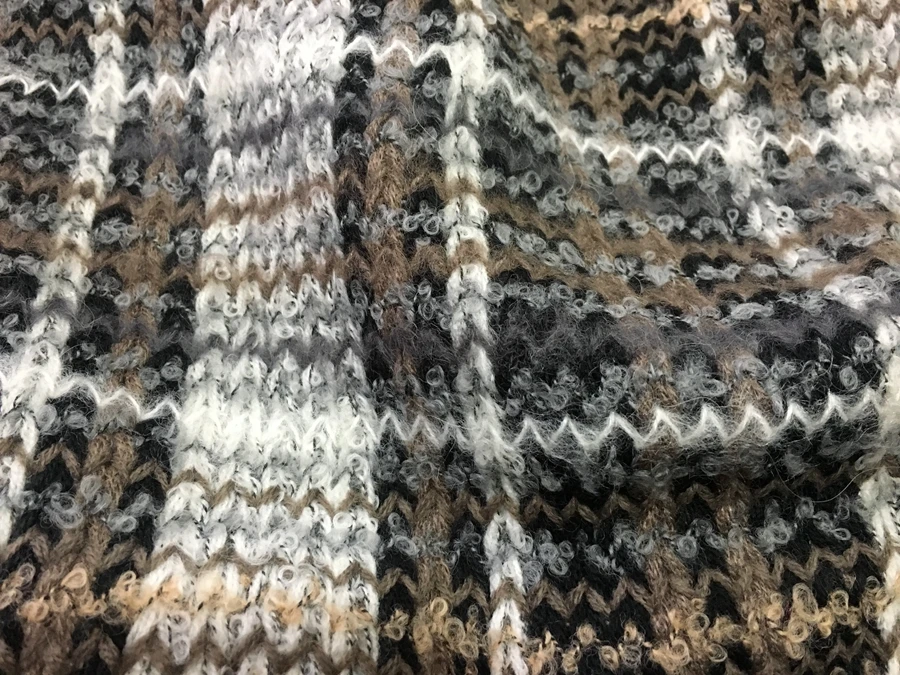free ship tweed fabric beige color 50% wool brown and camel weaved 59&quot wide by meter | Дом и сад