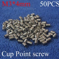 50pcs m34mm stainless steel allen head cup point hex socket set screw grub screw