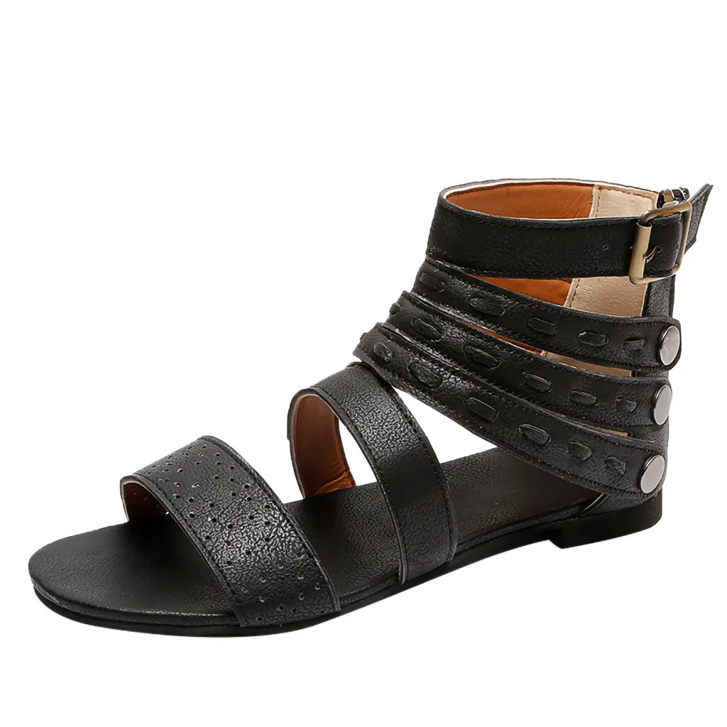 SAGACE/модные женские туфли в стиле ретро на плоской подошве с открытым носком