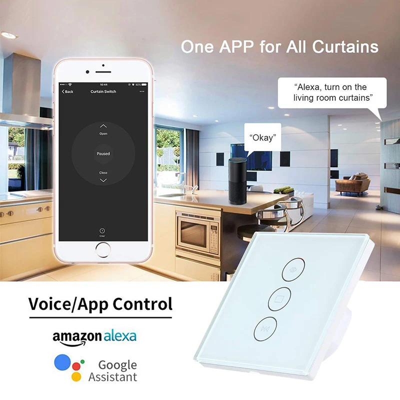 WiFi смарт-штора переключатель Smart Life Tuya для электрических моторизованных штор