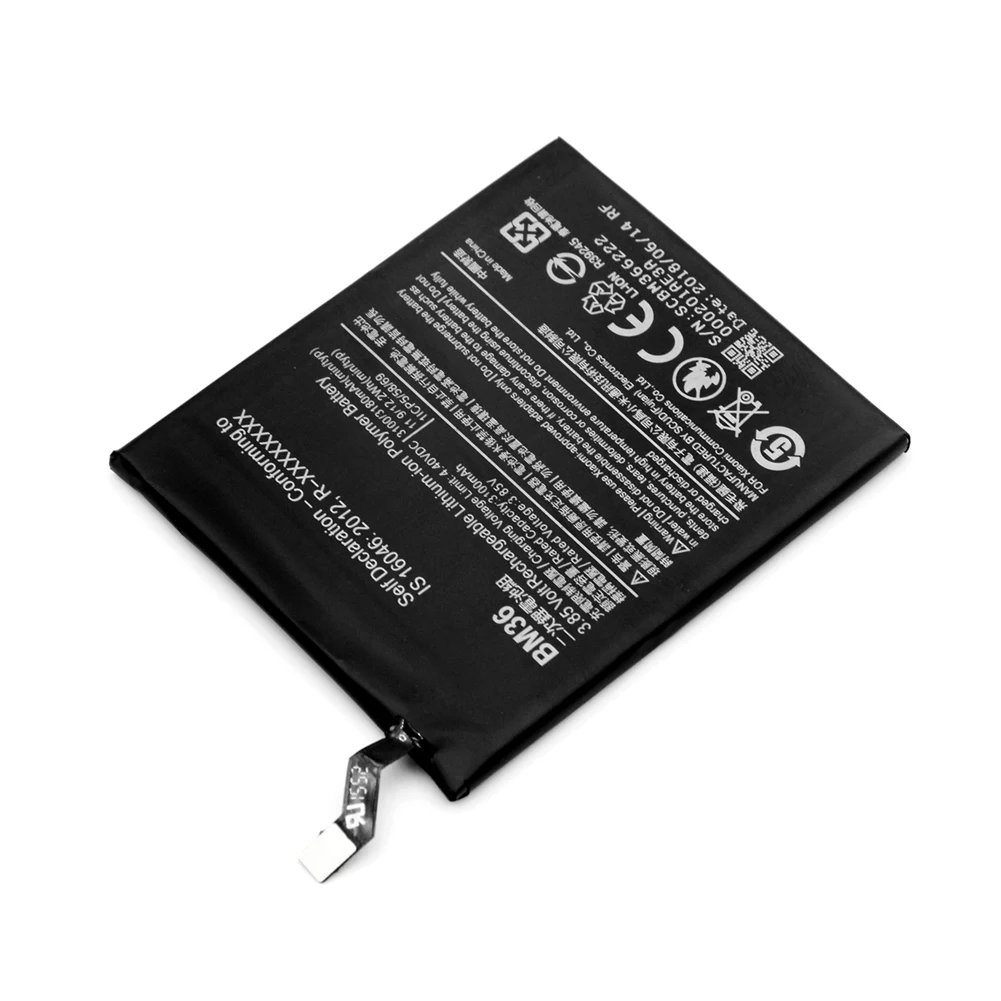 Аккумулятор для телефона 3,85 V 3100/3180mAh BM36 BM 36 литий-ионная аккумуляторная батарея для Xiaomi mi 5S(Xiao mi 5S/Xiaomi mi 5S