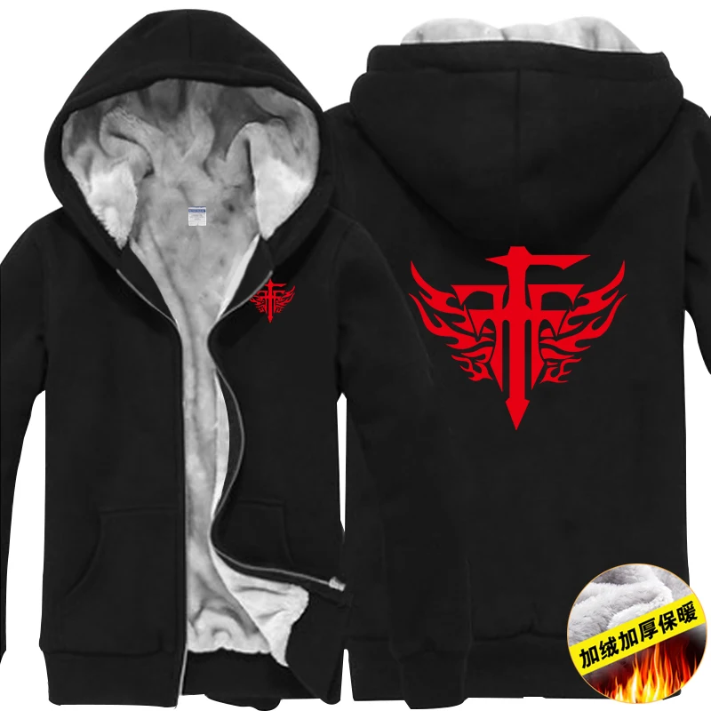 Winter New Anime fate grand order Hoodies long sleeve jacket high quality hoody plus velvet Sweatshirt Cosplay Costume Couple | Мужская