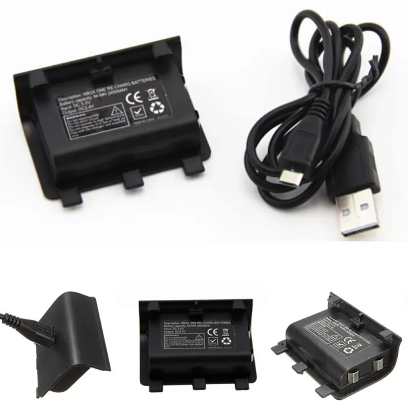 Аккумулятор 2400 мАч Ni MH USB зарядный кабель для XBOX ONE беспроводной