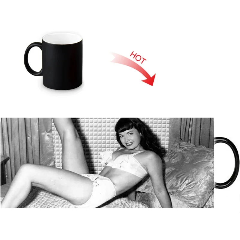 Подарочная коробка Упакованные кружки Bettie Page сделай сам Заказная кружка