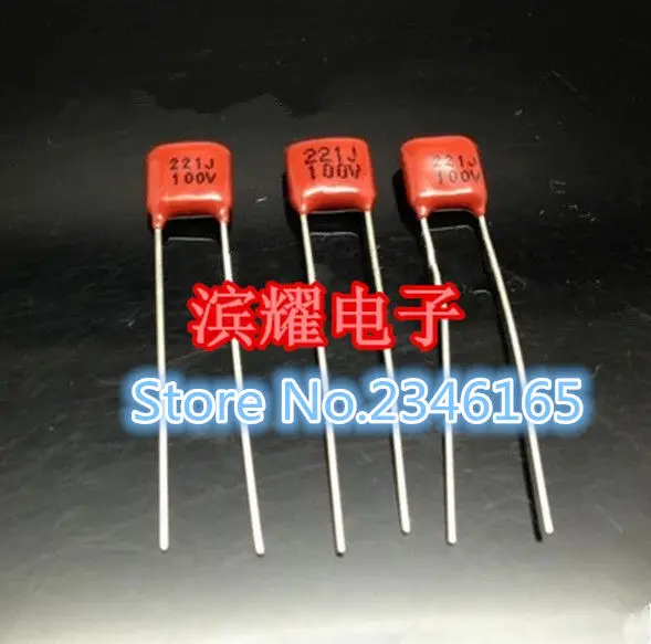 20 шт. 100V221J 220PF 5% шаг 5 мм 220P 221 100 в CBB | Электронные компоненты и принадлежности
