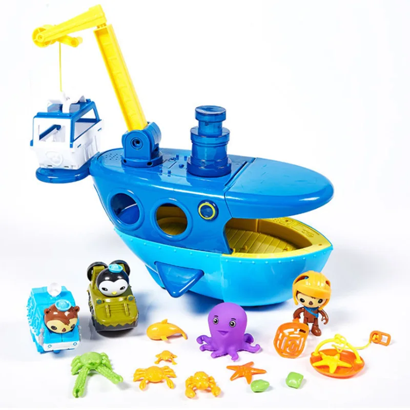 Octonauts пляжная игрушка большой корабль со звуком и светом набор гигантский