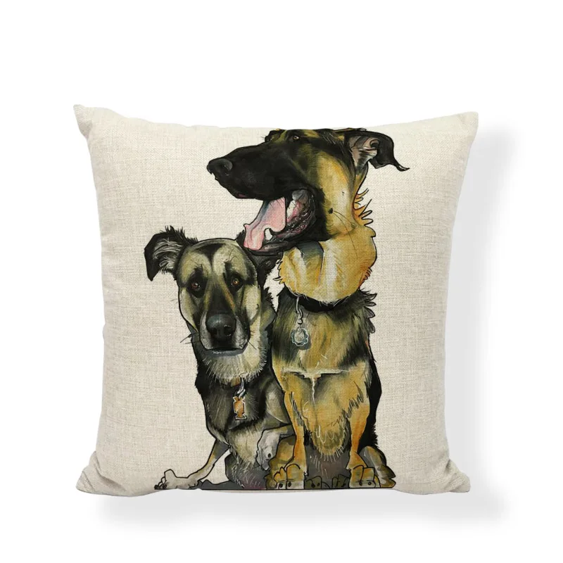 45*45 см наволочка золотого ретривера для бульдога Чихуахуа Shetland Sheepdog Beagle Yard