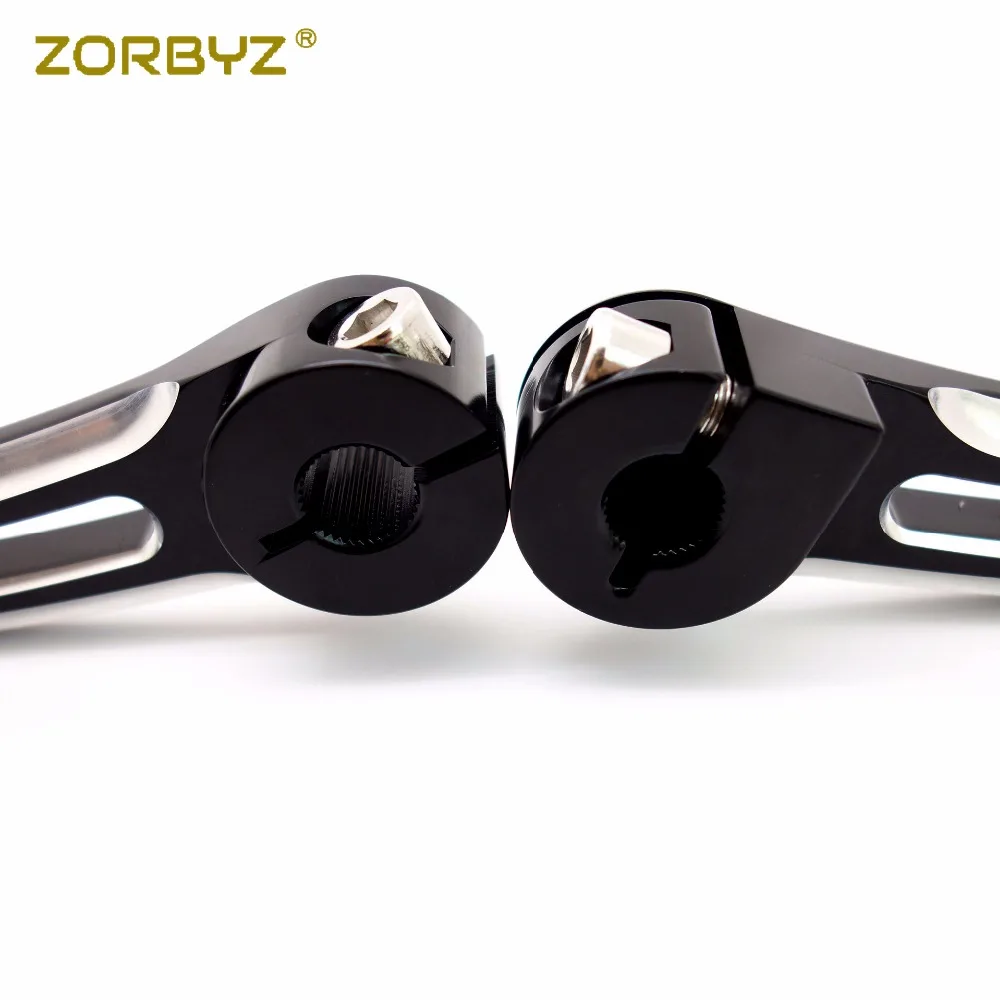 ZORBYZ мотоцикл черный край вырезать Алюминиевый рычаг переключения для носка