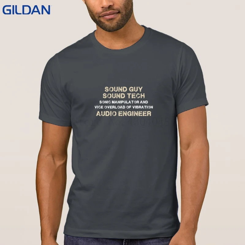 Повседневное звук Guy Tech звукорежиссером футболки летняя футболка для Для мужчин