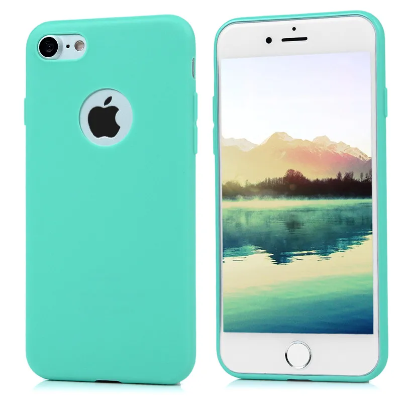 Ultra Thin Silicone Back Case For iPhone 7 4.7&quot Luxury Matte Soft TPU Slim Colors Full Protective Cover Coque Apple iPhone7 | Мобильные