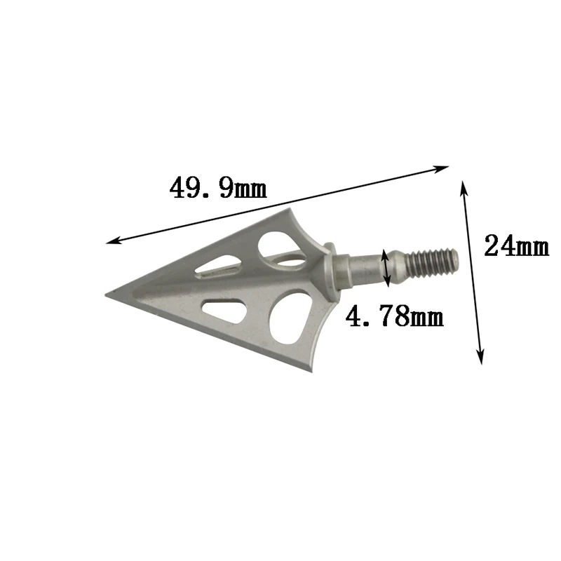 6/12pcs Archery Broadheads 3 Blades Hunting Arrowhead Target Arrow Points Tip For Bow And Shooting Accessories | Спорт и развлечения